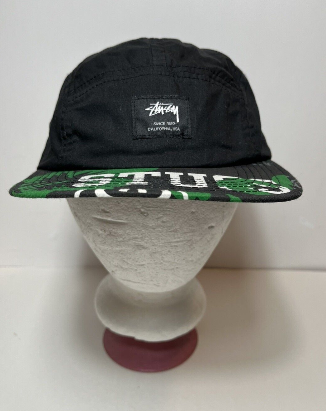 s*i様 stussy cap Vtg Stussy Capz Hat Cap Black Adjustable Double S logo One