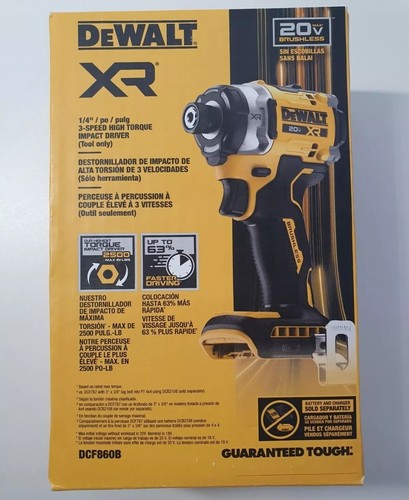 De WALT（デウォルト） 20V MAX XR Impact（インパクト） DEWALT 20V MAX XR Cordless Brushless 3-Speed 1/4 in. Impact