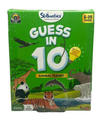 Skillmatics Guess In 10 Animal Planet The Quick Game Of Smart Questions NEW