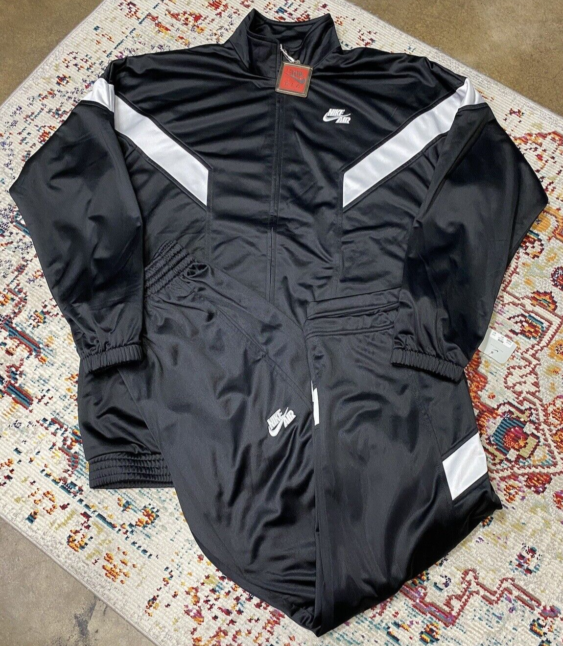 VINTAGE Y2K 00'S NIKE AIR BLACK HIP HOP STREETWEAR TRACKSUIT VINTAGE Y2K 00'S NIKE AIR BLACK HIP HOP STREETWEAR TRACKSUIT