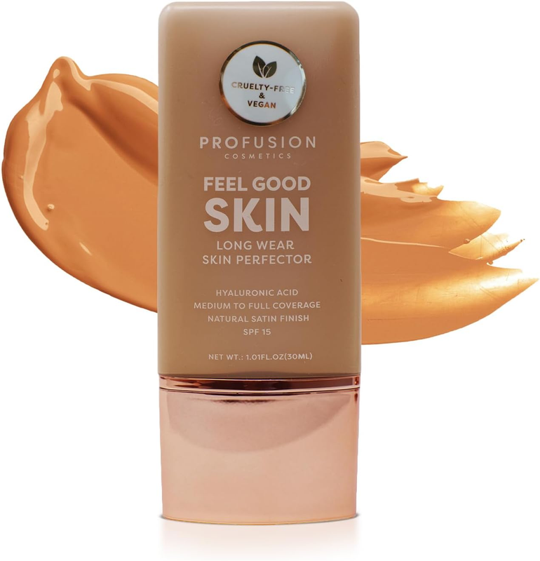 Profusion Cosmetics Lightweight Liquid Foundation - Tan 5, Flawless Radiance