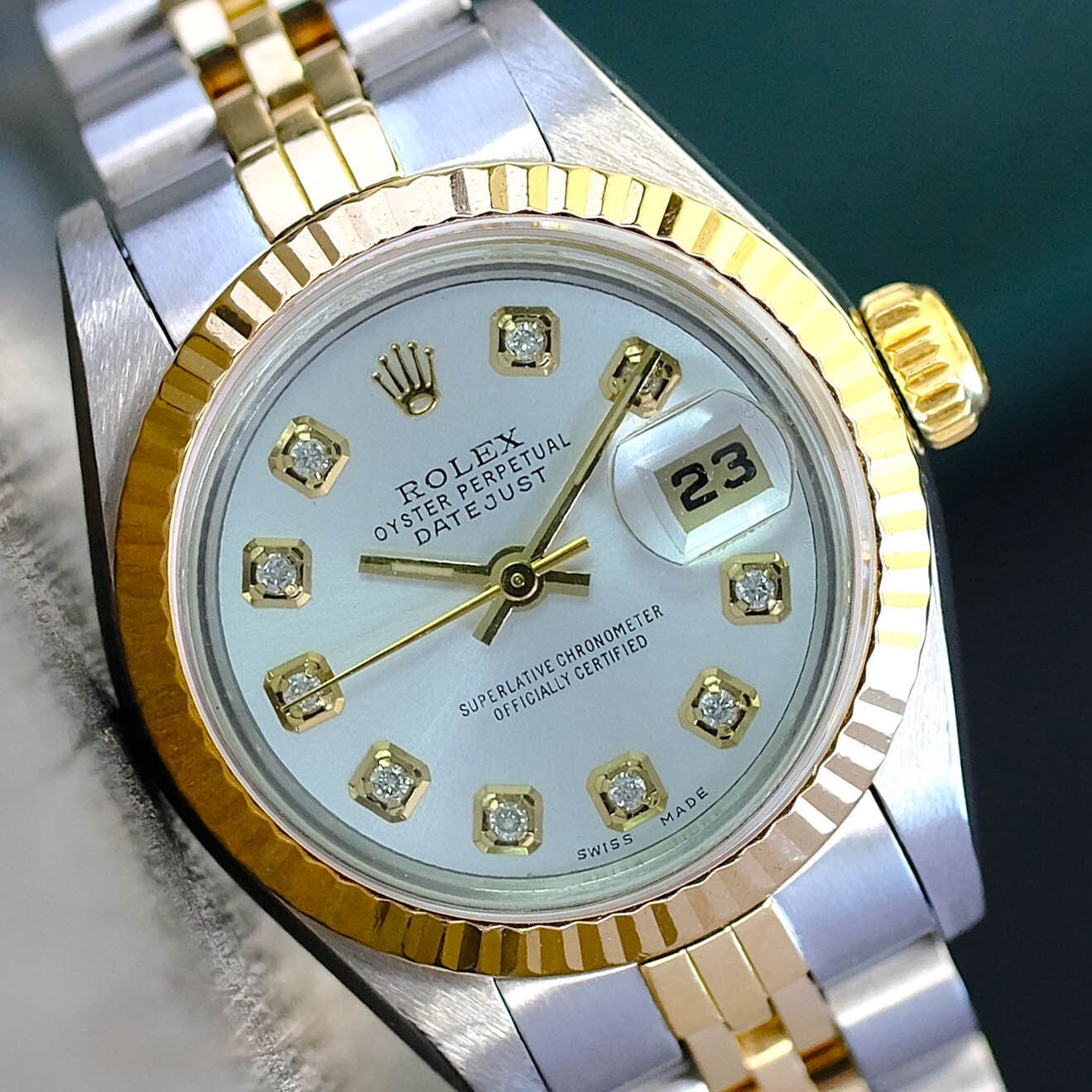 【フェイク】ROLEX デイトナ シルバー ゴールド セット ロレックス デイトナ 18Kホワイトゴールド シルバーAR Ref