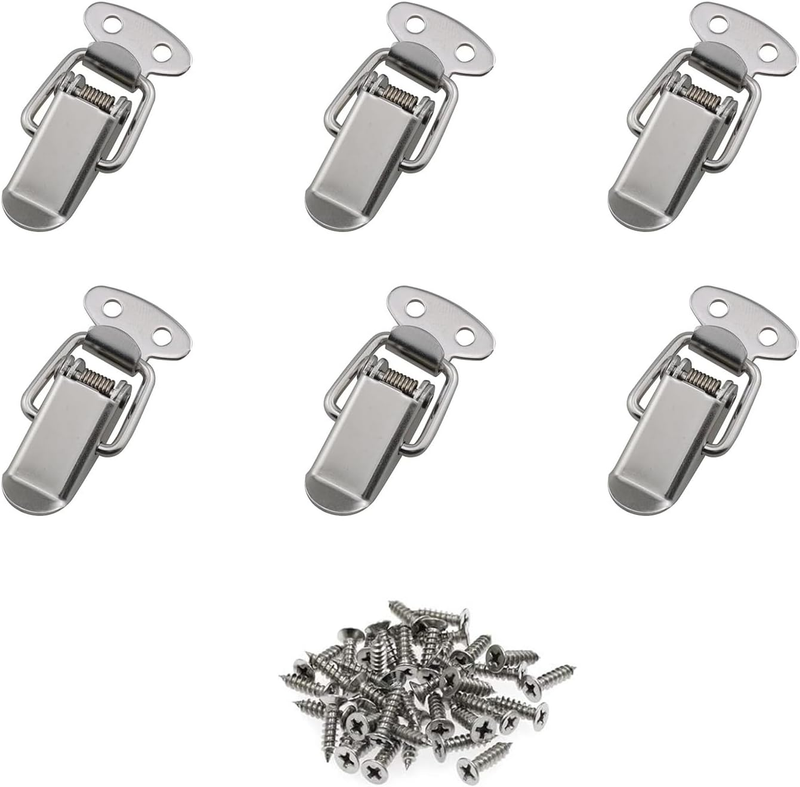 6PCS Toggle Latches Spring Loaded Clamp Clip Case Box Latch Catch Tension Lock L
