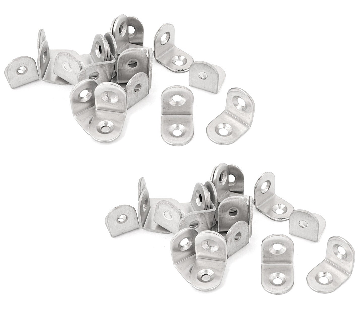 SET 4PZ LASTRINE AD ANGOLO FORMA T 60X20X2MM CON VITI PER MOBILI 91224 - Foto 5