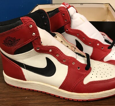 Nike Original Air Jordan High Chicago 1985 Deadstock Sneakers Shoes from Gimbels