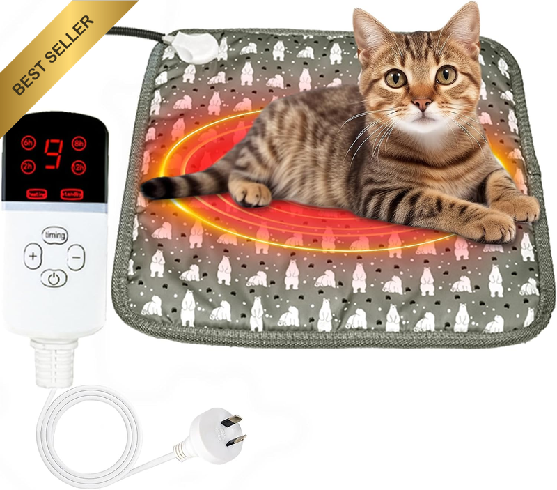 Pet Heating Pad for Dogs and Cats, Warm Mat Waterproof Dogs Cats Beds with Const