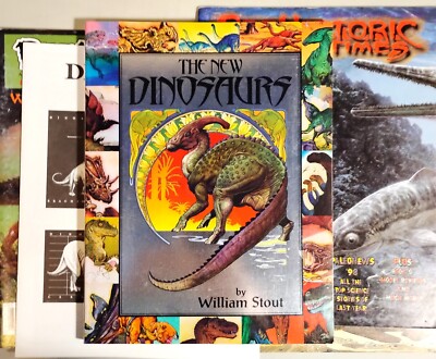 The New Dinosaurs by William Stout Plus 3 Prehistoric Times Magazines