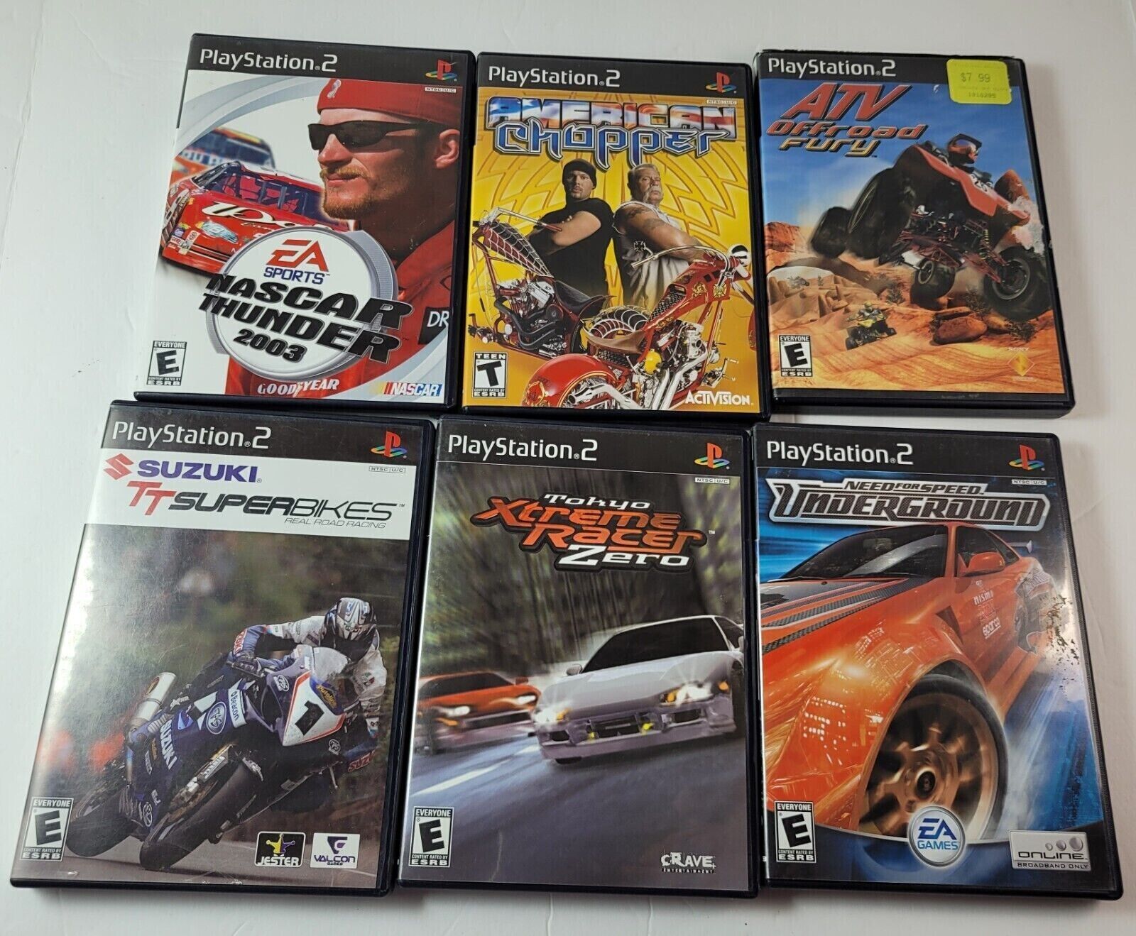 Lot of 6 Playstation 2 PS2 Racing Games COMPLETE - Tokyo Lot of 6 Playstation 2 PS2 Racing Games COMPLETE - Tokyo