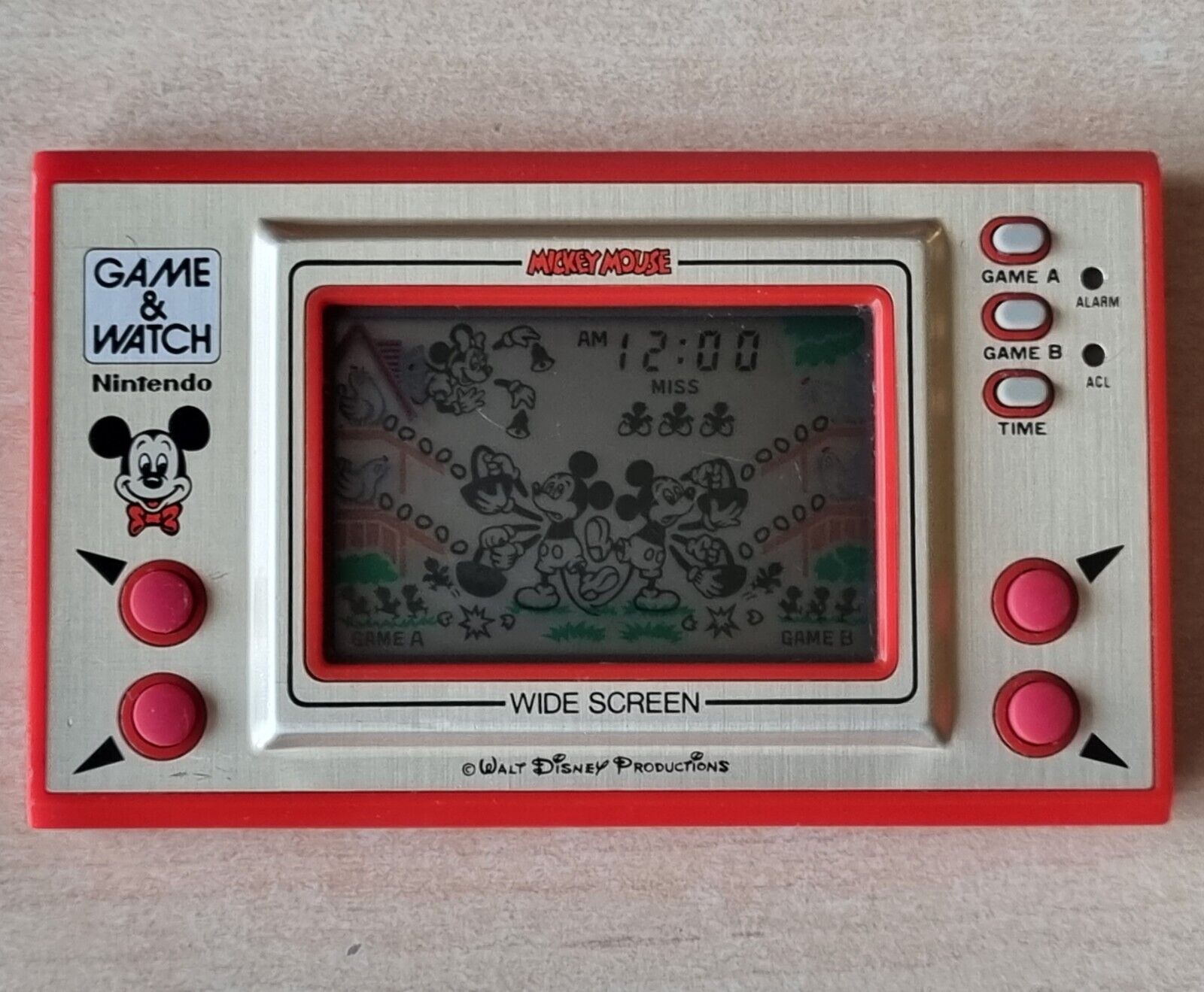 NINTENDO GAME & WATCH : MICKEY MOUSE ( MC-25 ) WIDESCREEN NINTENDO GAME & WATCH : MICKEY MOUSE ( MC-25 ) WIDESCREEN