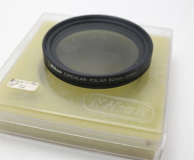 NIKON 62mm Circular Polarizer Lens filter Japan made W/ Case Polar Polariser