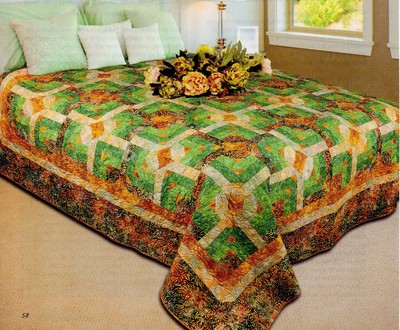 Autumn Logs & Windblown Squares   pattern only