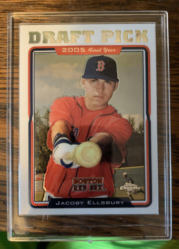 2005 TOPPS CHROME UPDATE JACOBY ELLSBURY ROOKIE CARD.. rookie card picture