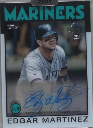 2021 Topps Clearly Authentic Autographs - Edgar Martinez #86TBA-EM