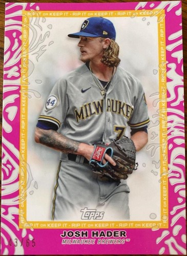 2022 Topps Rip - Josh Hader #83