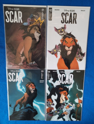 DISNEY VILLAINS: SCAR #1-4 DYNAMITE ENTERTAINMENT 2023 Complete set Jae Lee FOC