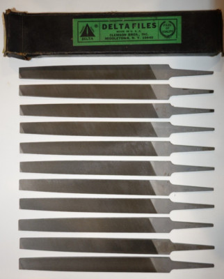 1 Vintage Delta Clemson Bros 77032 Mill Second Cut File 6'' - Made in USA