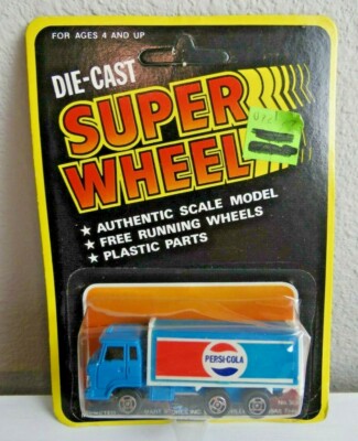 Vtg RARE Super Wheel Pepsi Delivery Truck Transporter Die Cast Wal-Mart No.36A
