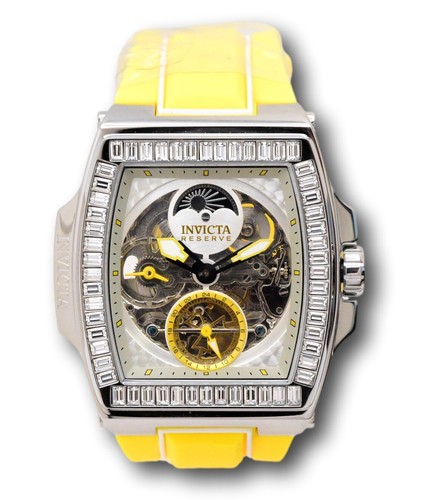 Pre-owned Invicta Reserve S1 Rally Diablo Men 51mm Dual Time Automatic Crystal Watch 43420