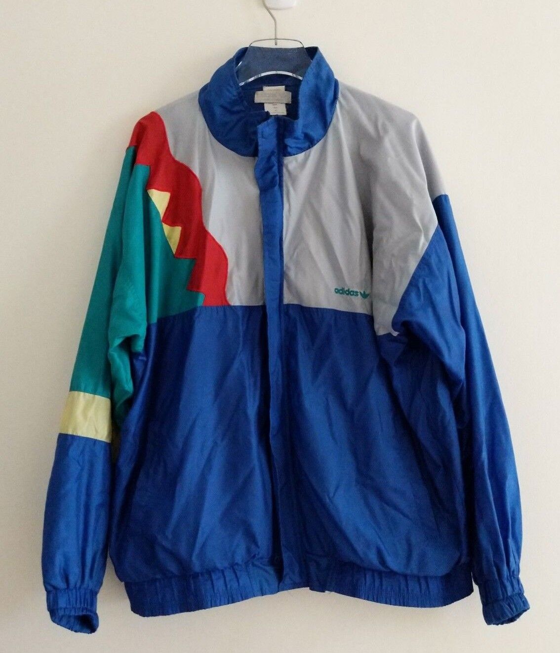 Vintage 80s ADIDAS Windbreaker Track Jacket Mens Size XL Vintage 80s ADIDAS Windbreaker Track Jacket Mens Size XL