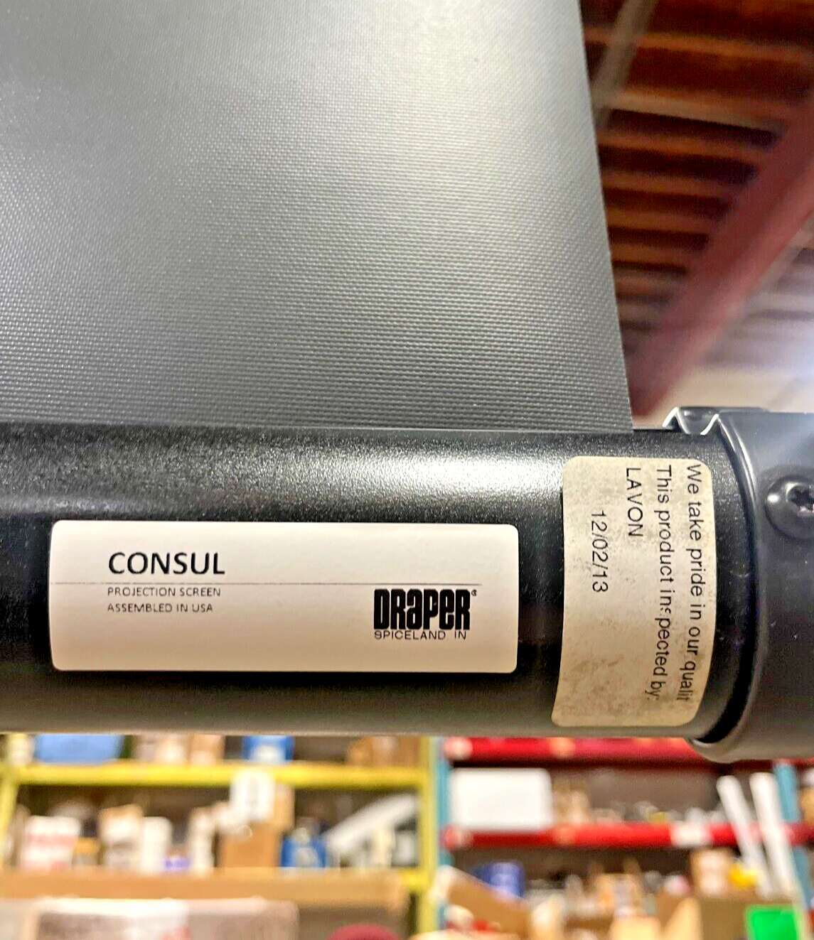 New Draper Consul 216004 Adjustable Height Projection Screen