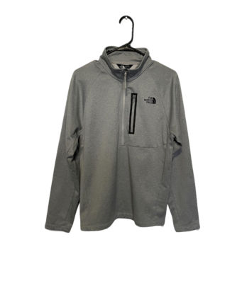 The North Face Sweater Mens Canyonlands Half Zip Pullover Gray Medium Outdoor