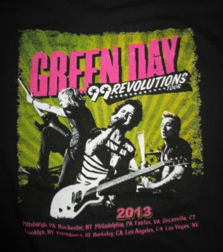 2013 GREEN DAY "99 Revolutions" Concert Tour (XL) T-Shirt ARMSTRONG
