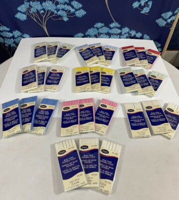 WRIGHT'S LOT 30 NEW Packs Bias Tape Double Fold & Extra Wide Double Fold Variety