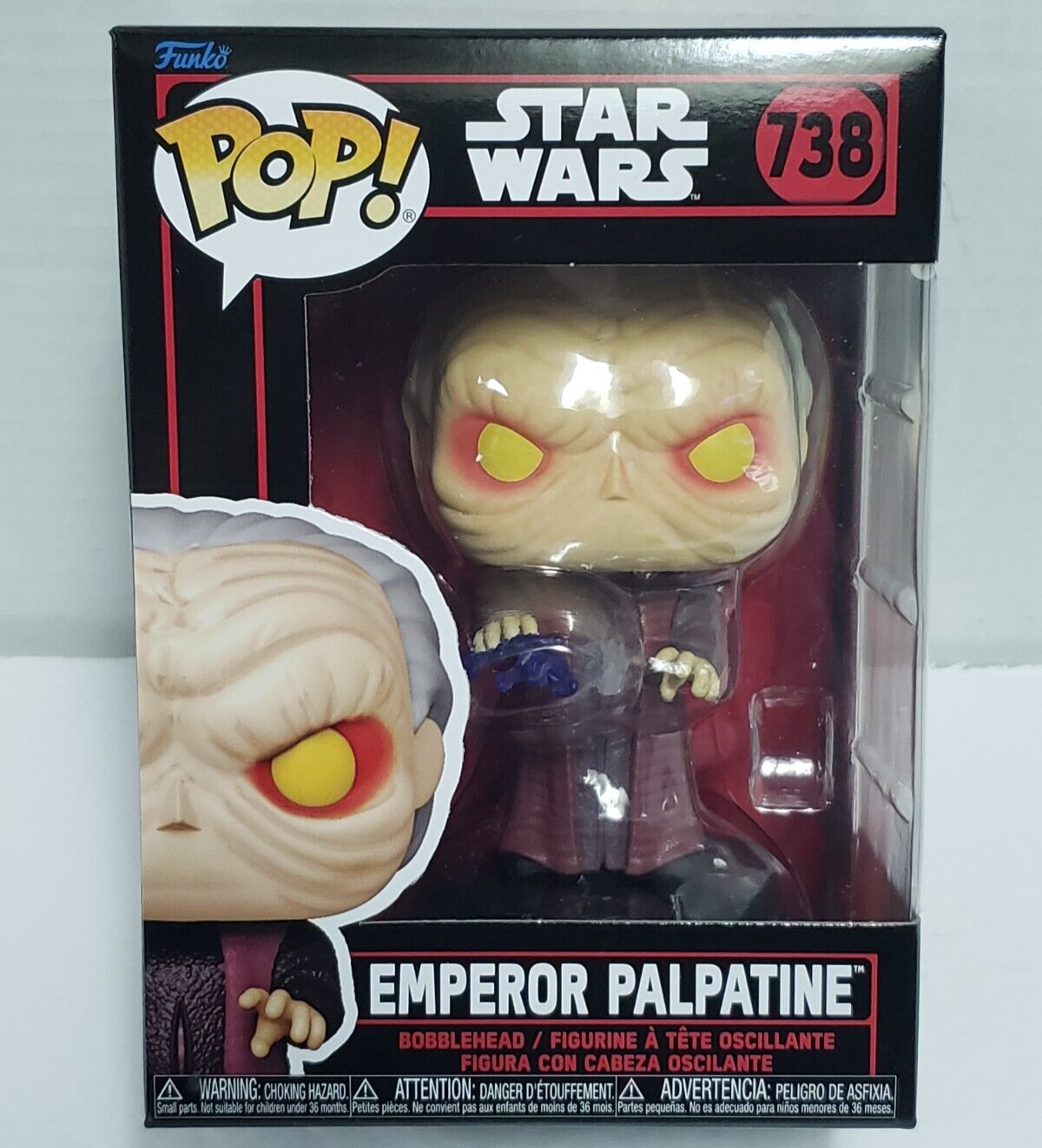 EMPEROR PALPATINE Star Wars Dark Side Funko POP! #738 Vinyl