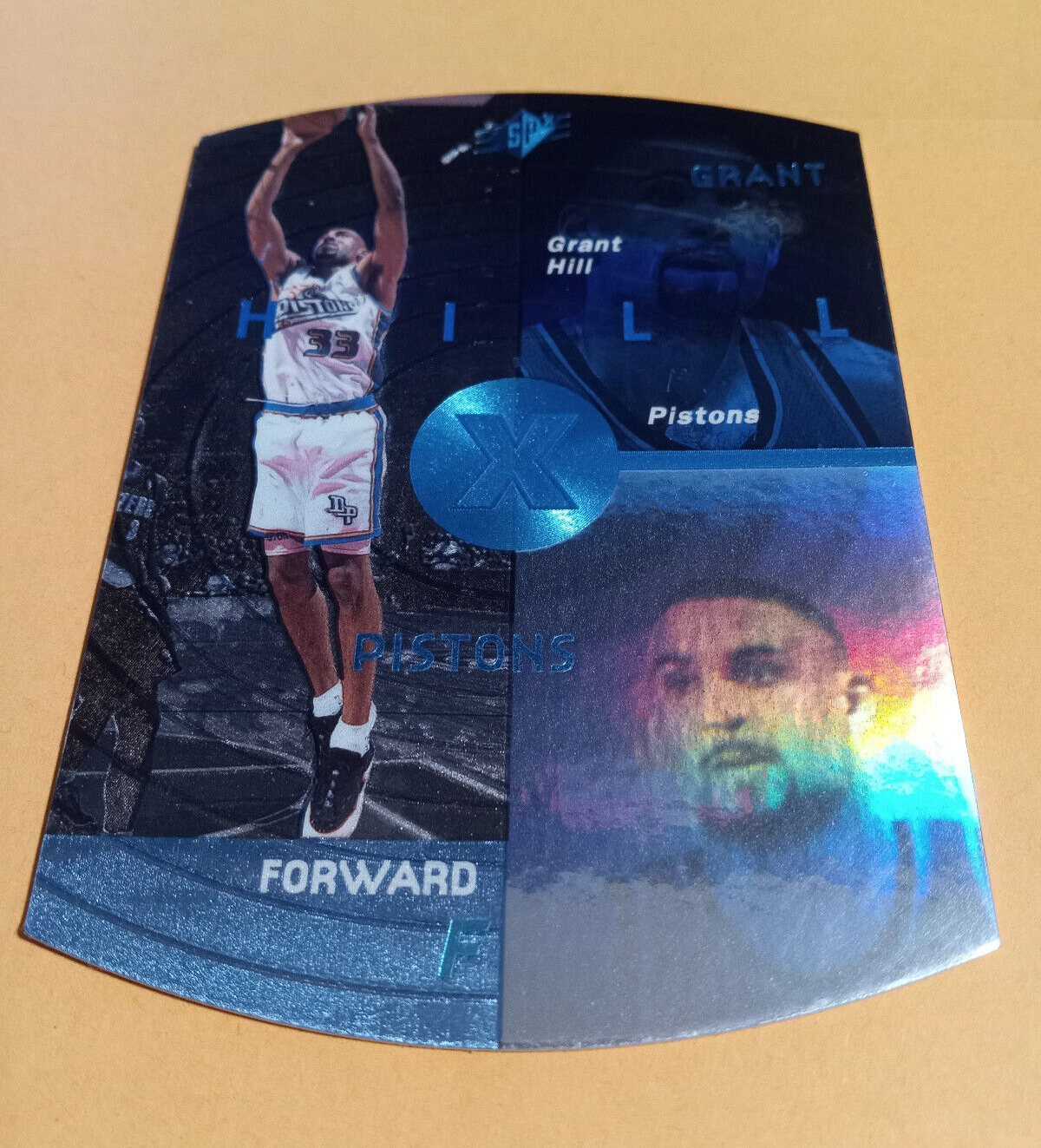 1997-98 Upper Deck SPX Sky Blue Parallel Card Grant Hill #13