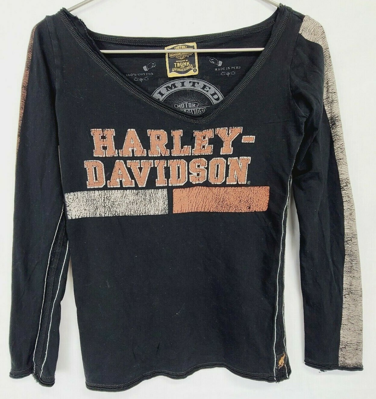 HARLEY−DAVIDSON S/S TEE 古着 USA製　Ｌ HARLEY-DAVIDSON S/S Tシャツ ハーレーT USA製 Size M 2001