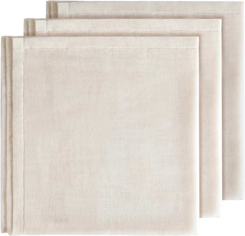 Muslin Cloths for Cooking, 50X50Cm, Grade 100 Hemmed Cheesecloth, 100% Unbleache