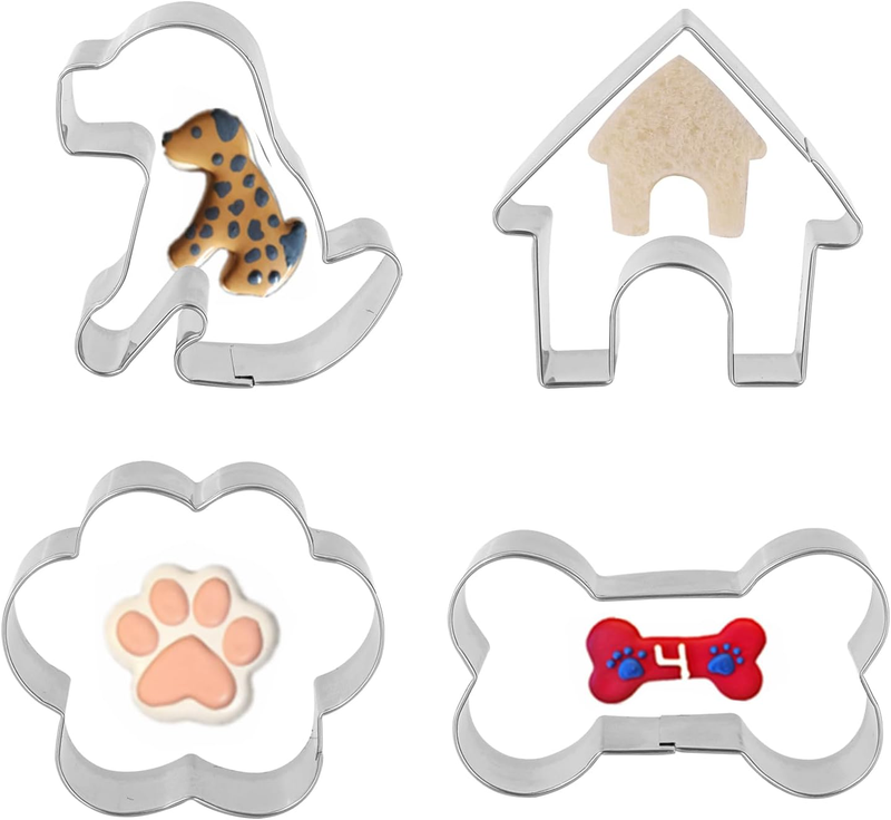 Dog Bone Cookie Cutter ANCKNE Bone Shape Cookie Cutter Set Stainless Steel Homem