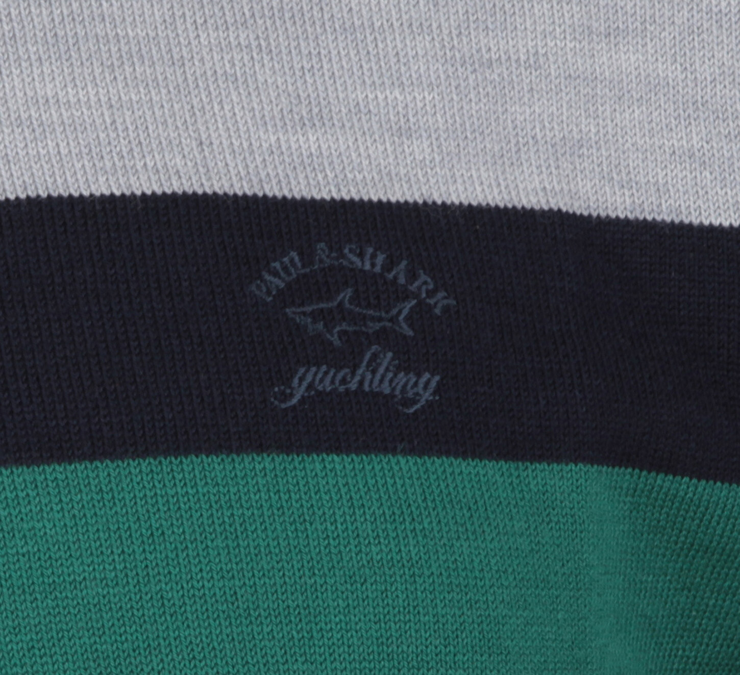 Pre-owned Paul & Shark Yachting Men's Sweater Jumper Pullover Troyer 4xl 100% Wool Striped In Multicolor