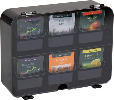 Mind Reader Foundation Collection 6-Compartment Metal Tea Bag