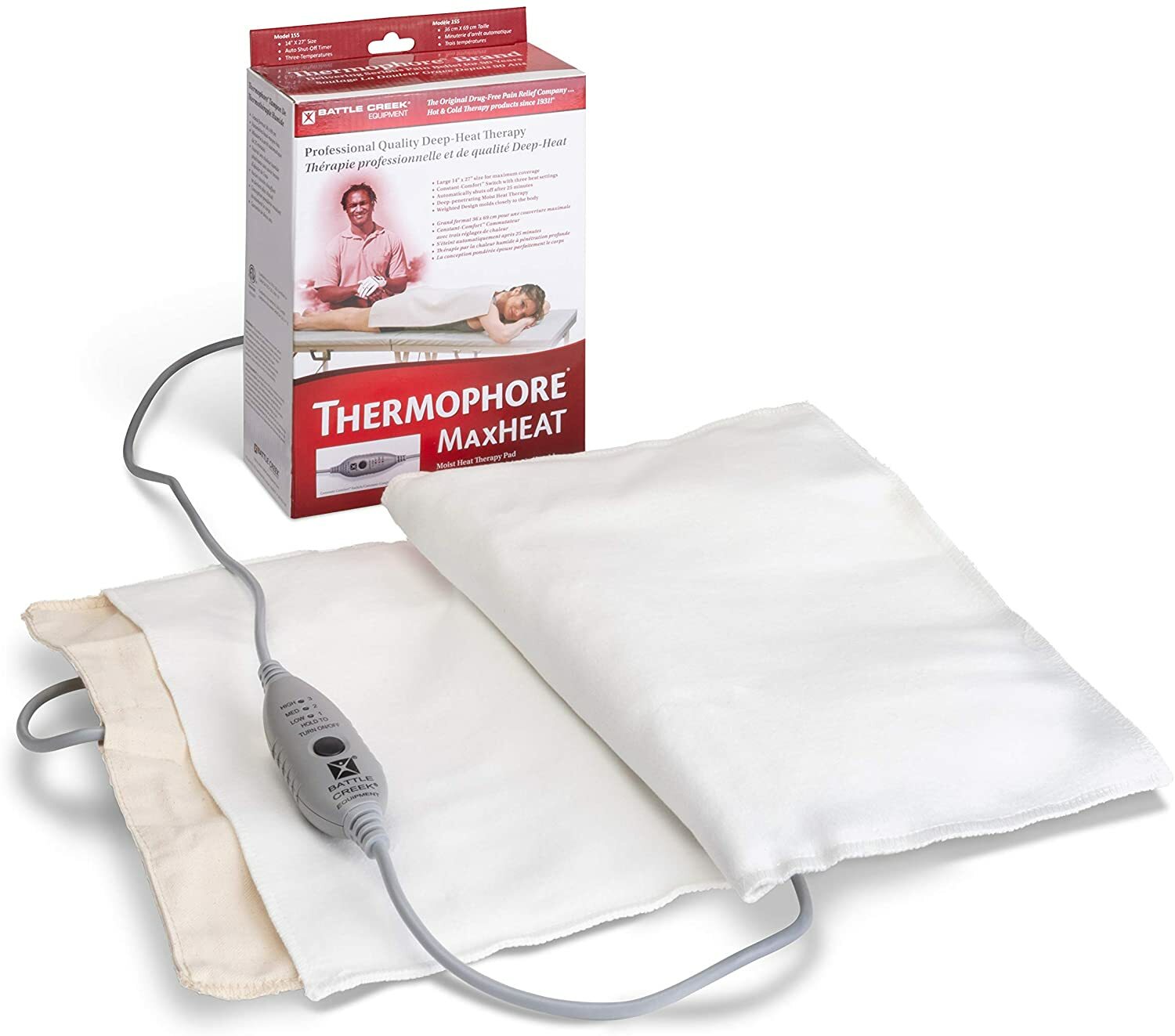 14 X 27 Inches Battle Creek Thermophore Maxheat Heating Pad