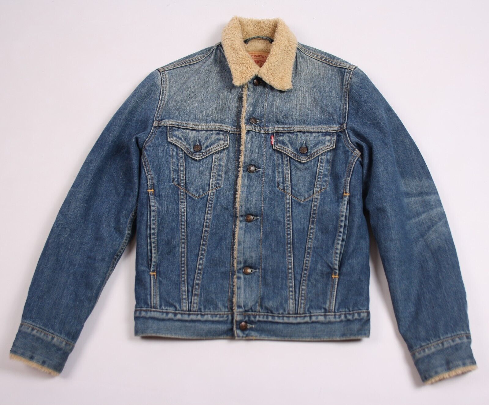 Vintage Levis 71550 Denim Sherpa Lined Jacket Blue size S | eBay Vintage Levis 71550 Denim Sherpa Lined Jacket Blue size S | eBay