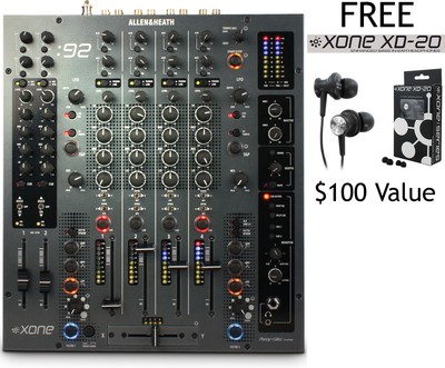 allen & heath xone 92 fader dj mixer 4 channel xone:92