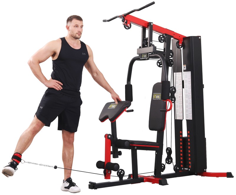 Multifunctional Home Gym System Full Body Workout Station 330lb Weight Workout