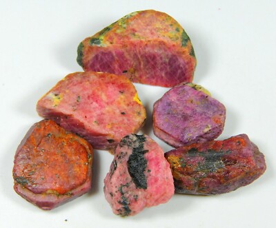 264 Ct BULK LOT 100% Natural Ruby Sapphire Corundum Rock