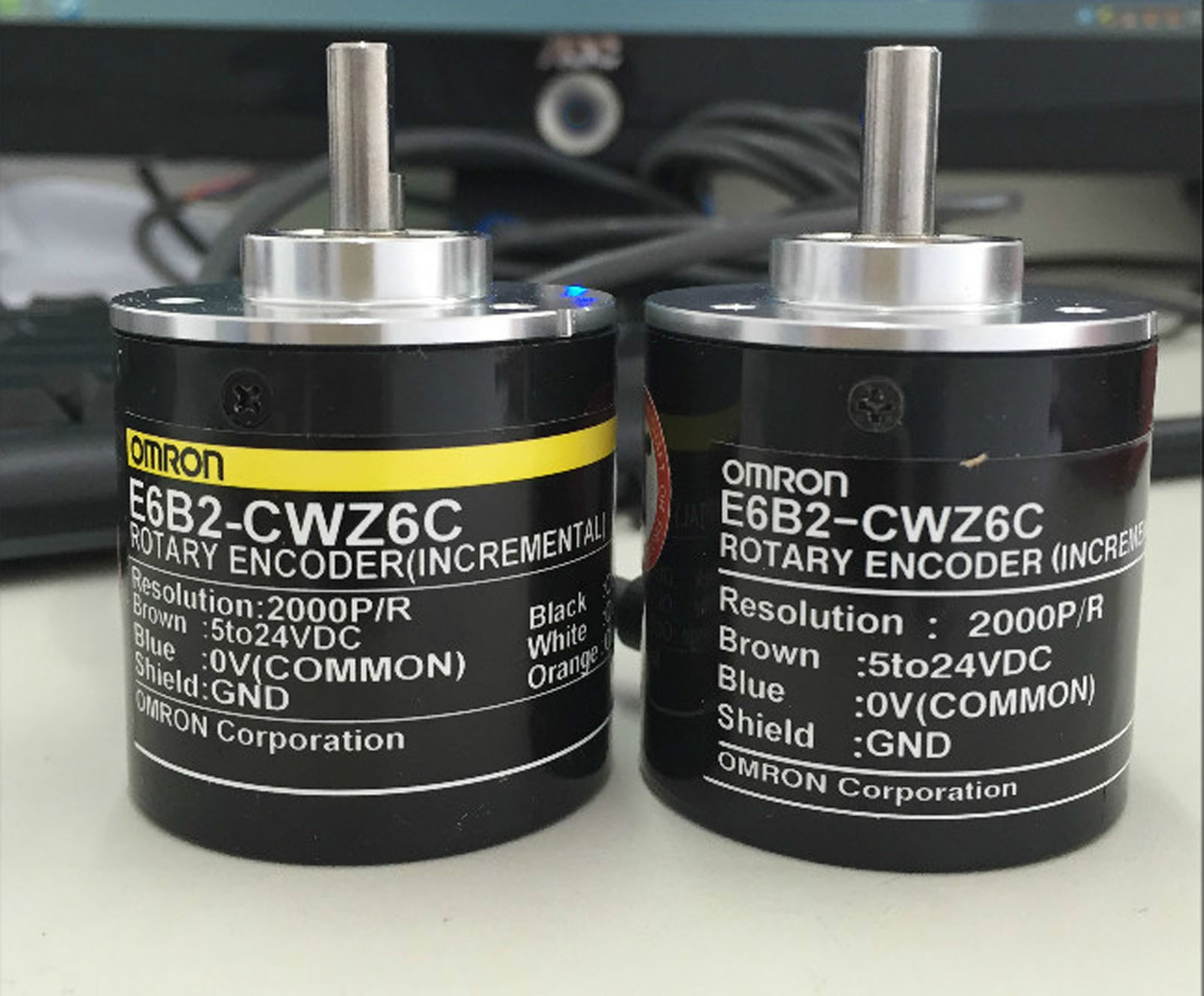 1x OMRON 2000P Incremental Rotary Encoder 2000p/r 6mm Shaft