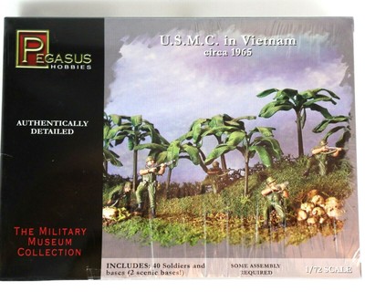 USMC in VIETNAM Circa 1965 Scale 1/72 Military Museum Pegasus Hobbies 7401 TOY