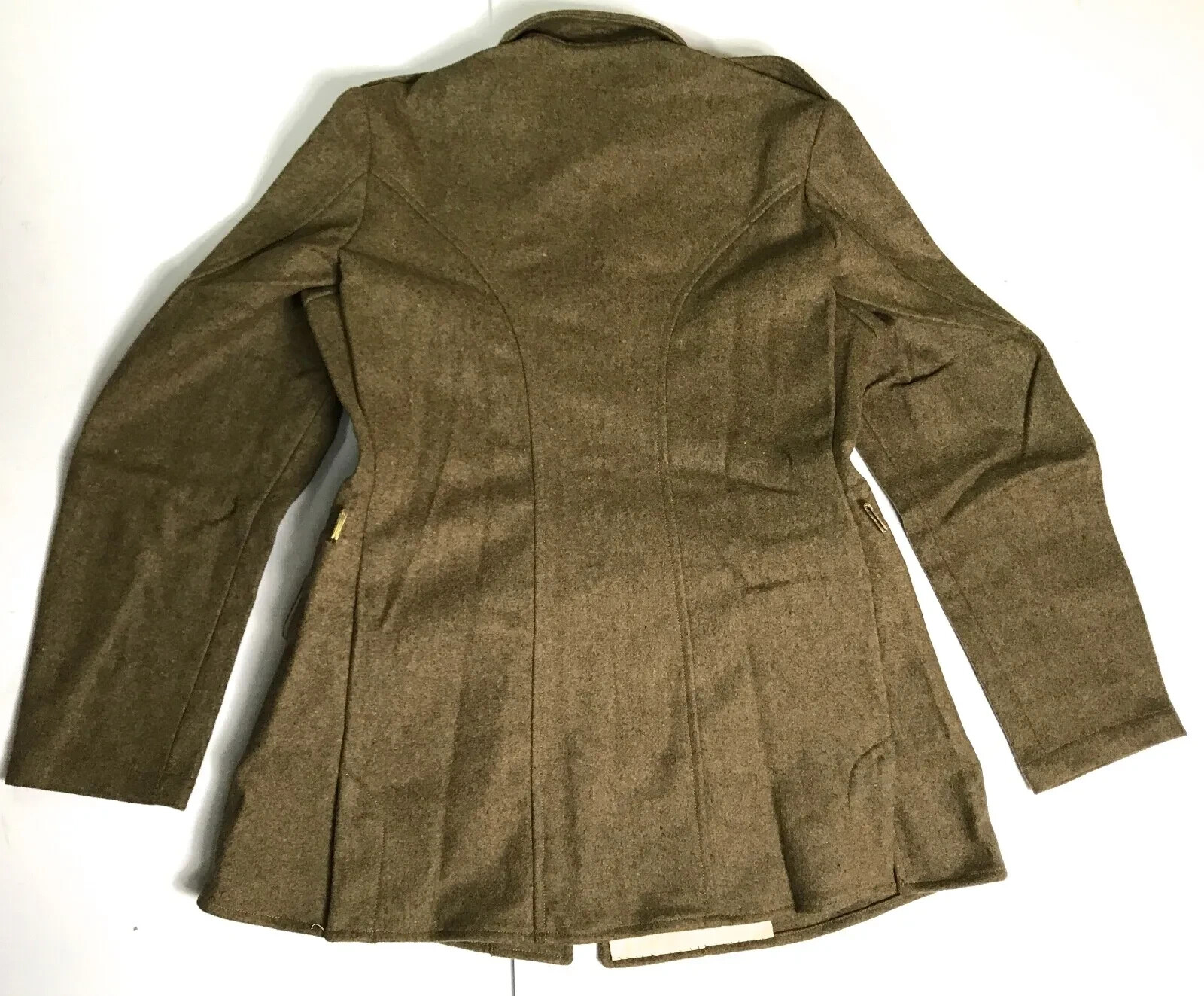 Pre-owned Handmade Mens British P1902 Wool Service Dress Combat Field Tunic Jacket In Brown