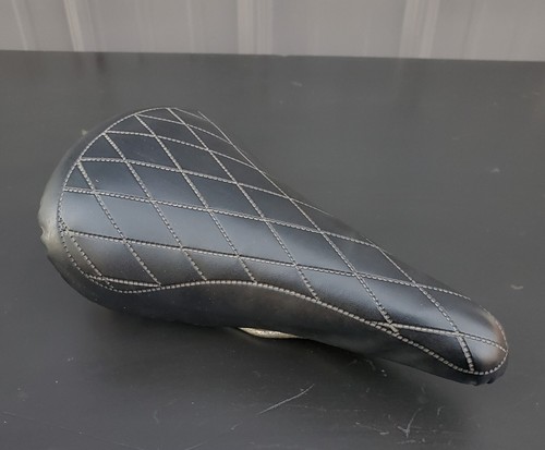 fabric saddle ti 美品 Vintage Japanese N.S.C Quilted Springer Seat Saddle 70's
