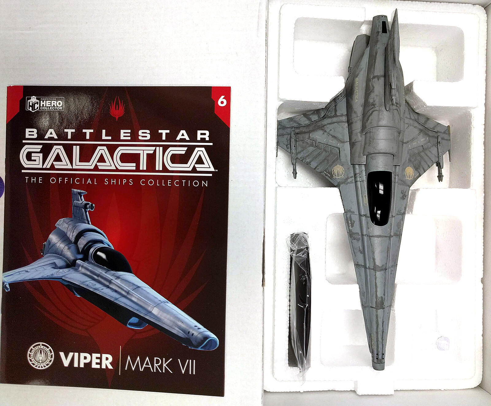 Battlestar Galactica Eaglemoss Ships #6 VIPER MK VII w/Magazine - NIB