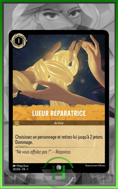 Lueur RÃ©Paratrice - 28/204 - Chapitre 1 - Carte Lorcana FranÃ§Aise Neuve