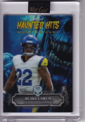 2024 Wild Card Haunted Hits Blake Corum 1/2  Monster Hunt Encased HHZ-BC