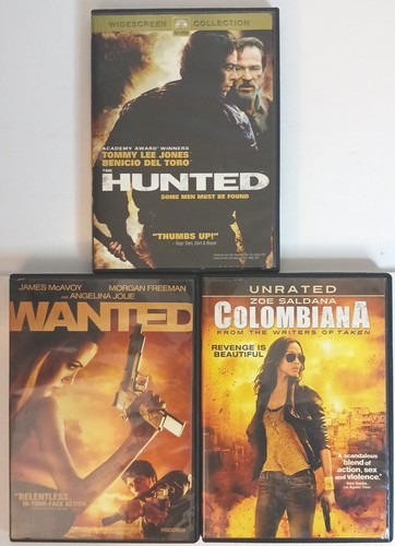 DVD Action The Hunted Wanted Columbiana Tommy Lee Jones