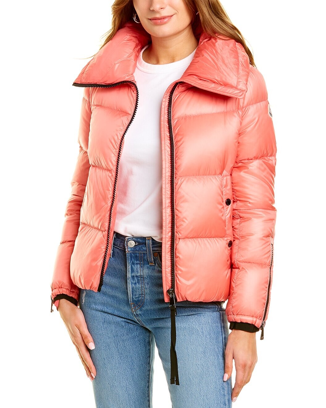 ジャケット MONCLER Woman Jacket Pink 9B00025M1131 529 Moncler Women's Pink Bandama Down Puffer Jacket - S(2-4) | eBay