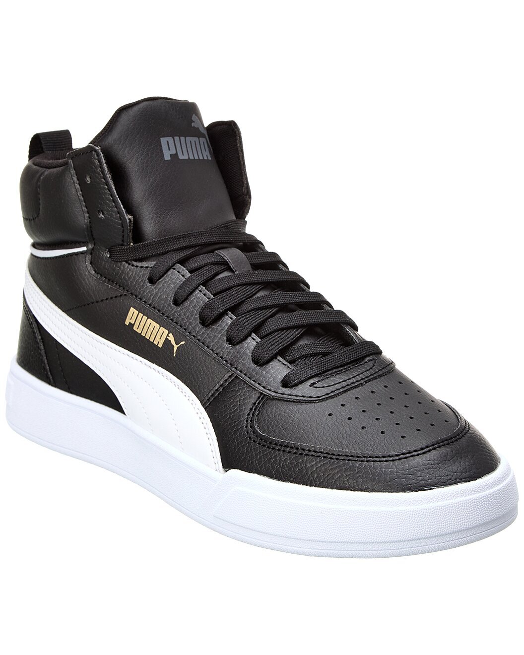 Puma CAVEN MID Мужские кроссовки Puma Black-White-Gold-Ebony 385843-02