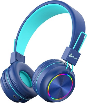 iClever Kids Bluetooth Headphones LED Light Up with Safe Volume, 25H Playtime...